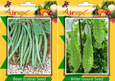 Airex Bean (Lobia), Bitter Gourd Seed(15 per packet)