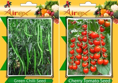 Airex Green Chilli, Cherry Tomato Seed(20 per packet)