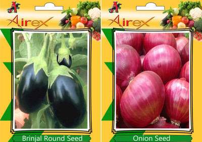 

Airex Round Brinjal, Onion Seed(20 per packet)
