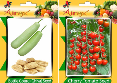 

Airex Bottle Gourd, Cherry Tomato Seed(20 per packet)