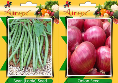 Airex Bean (Lobia), Onion Seed(15 per packet)