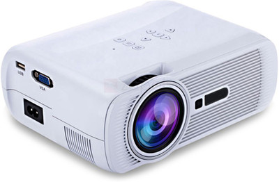 

Punnkk Punnkk P7 with HDMI/VGA/USB/AV/SD/3.5mm Audio 1800 lm LED Corded Mobiles Portable Projector(White)