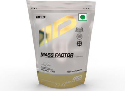 

MUSCLEDOSE Mass Factor Weight Gainers/Mass Gainers(2.7 kg, Vanilla)