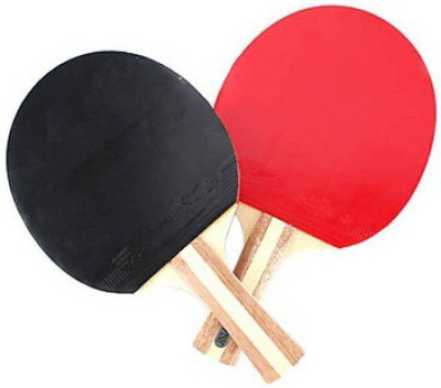 

Monika Sports TABLE TENNIS RACQUET Red, Black Unstrung Tennis Racquet(N A, 250 g), Black;red