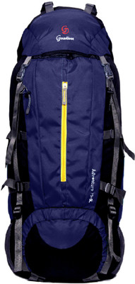 

GRANDIOSE Hiking Backpacks bags GTB67501NB Rucksack - 75 L(Blue, Black), Black;blue