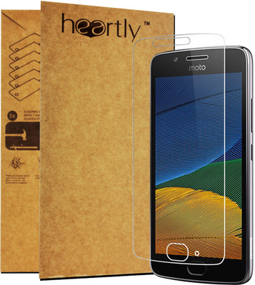 Heartly Tempered Glass Guard for Motorola Moto G5(Pack of 1)