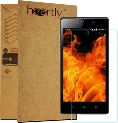 Heartly Tempered Glass Guard for Reliance Lyf Flame 8(Pack of 1)