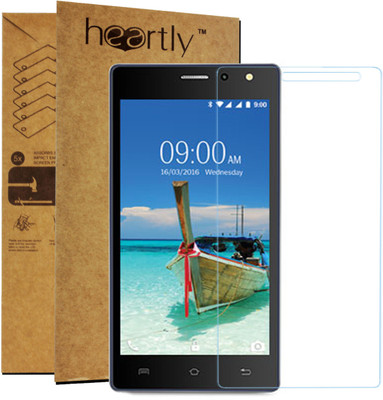 Heartly Tempered Glass Guard for Lava A82(Pack of 1)