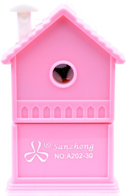 

UNTOLD House Rolling Single Pencil Sharperners(Set of 1, Pink)