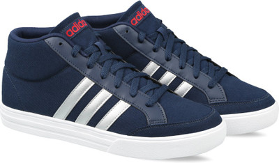 

ADIDAS VS SET MID Tennis Shoes For Men(Navy, White, Conavy/msilve/scarle