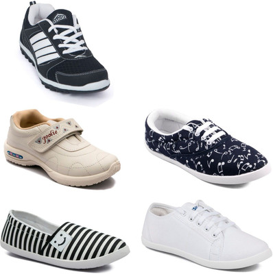 

Asian Women Casual & Running Shoes Combo Pack of 5 Casuals For Women(Multicolor