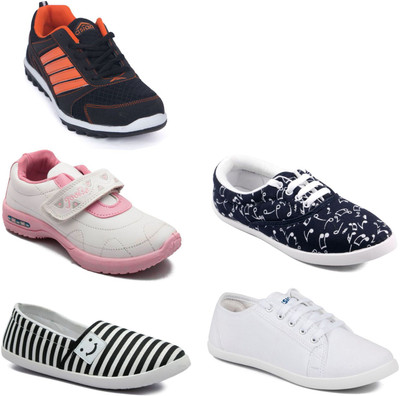 

Asian Women Casual & Running Shoes Combo Pack of 5 Casuals For Women(Multicolor