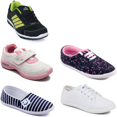 

Asian Women Casual & Running Shoes Combo Pack of  Casuals For Women(Multicolor