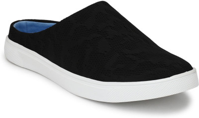 

Scarpia Comfortable Open Back Slip On Sneakers For Men(Black