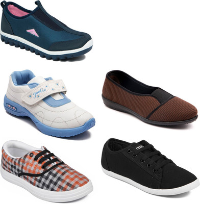 

Asian Women Casual & Running Shoes Combo Pack of 5 Casuals For Women(Multicolor