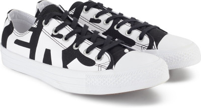 

Converse Wordmark Ox Sneakers For Men(Black, White, Black/white/white