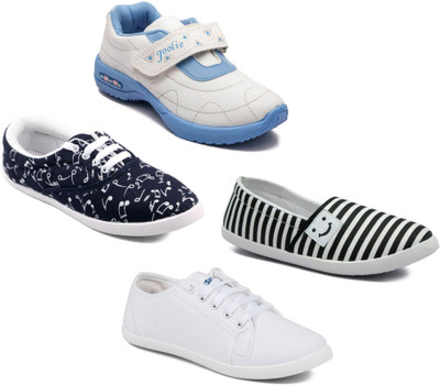 

Asian Women Casual & Running Shoes Combo Pack of 4 Casuals For Women(Multicolor