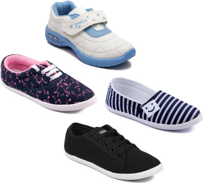 

Asian Women Casual & Running Shoes Combo Pack of 4 Casuals For Women(Multicolor