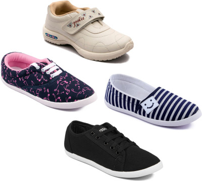 

Asian Women Casual & Running Shoes Combo Pack of 4 Casuals For Women(Multicolor