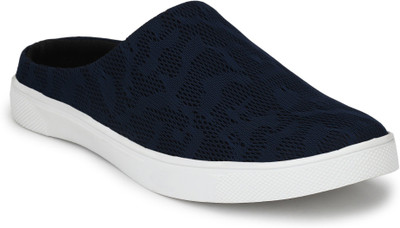 

Scarpia Comfortable Open Back Slip On Sneakers For Men(Navy