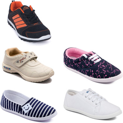 

Asian Women Casual & Running Shoes Combo Pack of 5 Casuals For Women(Multicolor