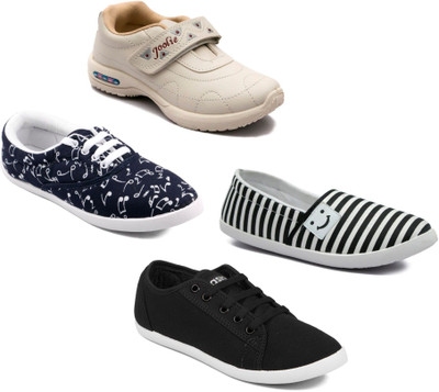 

Asian Women Casual & Running Shoes Combo Pack of 4 Casuals For Women(Multicolor