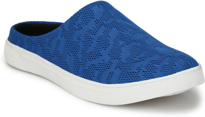 

Scarpia Comfortable Open Back Slip On Sneakers For Men(Blue
