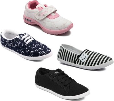 

Asian Women Casual & Running Shoes Combo Pack of 4 Casuals For Women(Multicolor