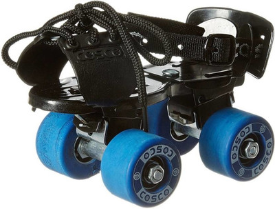 

Cosco Tenacity Super Jr. (16.5 - 19.5 cm) Age Group (3 - 6 Years) Quad Roller Skates - Size 8 - 11 UK(Multicolor), Blue