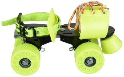 

Cosco Zoomer Sr. (19.5 - 26.5 cm) Age Group (8+ Years) Quad Roller Skates - Size Kids 12 - Adults 8 UK(Green)