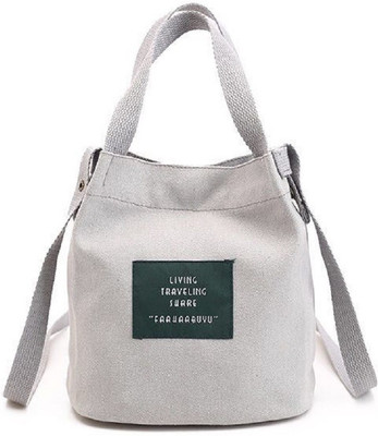 

Mei&ge Girls Casual Grey Canvas Sling Bag