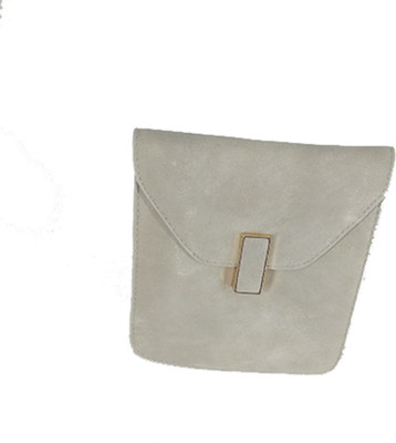 

BAEnagari Women Casual Silver PU Sling Bag