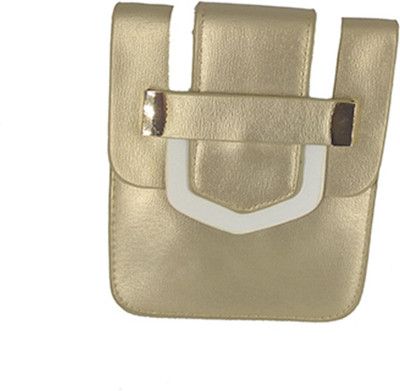 

BAEnagari Women Casual Gold PU Sling Bag