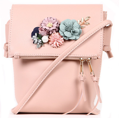 

Norman Todd Women Casual Pink PU Sling Bag