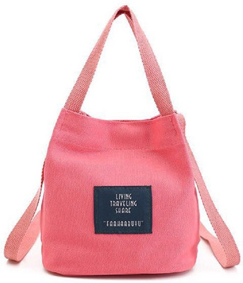 

Mei&ge Girls Casual Pink Canvas Sling Bag