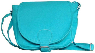 

MK PURSE Girls Casual Green Leatherette Sling Bag