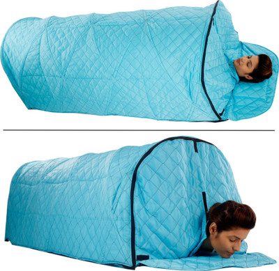 

Kawachi I73 Kawachi Arch Spa - With Sleeping Tent Four layer Fabric Personal Home Therapeutic Portable Steam Spa Bath Detox Weight Loss without Steam Pot Portable Steam Sauna Bath(Blue)