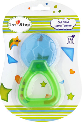 

1st Step Gel Filled Teether With Rattle Teether(Blue)