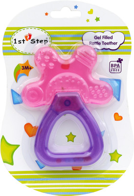 

1st Step Gel Filled Teether With Rattle Teether(Pink)