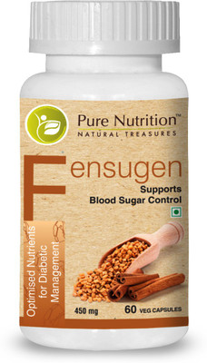

Pure Nutrition Fensugen (Optimised Nutrients for Diabetic Management) - 60 Veg Caps(60 No)