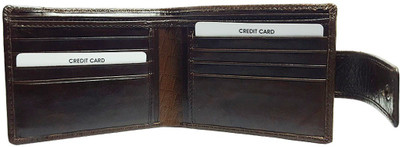 

AZOON WORLD Men Black Genuine Leather Wallet(12 Card Slots)