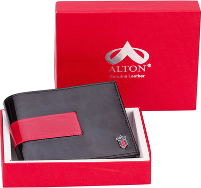 

alton Boys Black, Red Artificial Leather Wallet(4 Card Slots), Multi