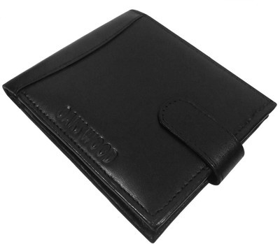 

Oaks Wood Boys Black Genuine Leather Wallet(12 Card Slots)