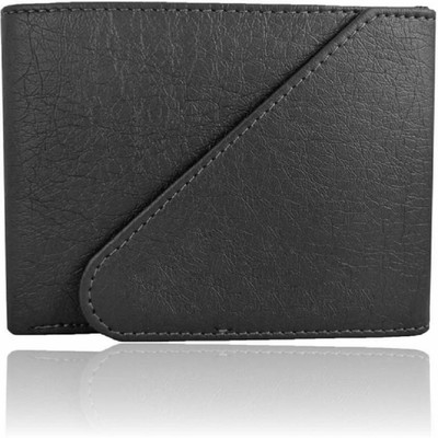 

Aussie youper Men Black Artificial Leather Wallet(6 Card Slots)