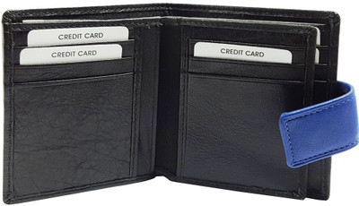 

AZOON WORLD Men Black Genuine Leather Wallet(14 Card Slots)