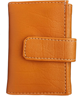 sanshul Girls Tan Artificial Leather Wallet(6 Card Slots), Teak
