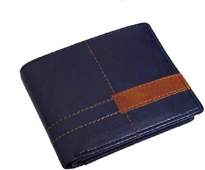 

Aussie youper Men Blue Artificial Leather Wallet(6 Card Slots)