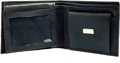 

AZOON WORLD Men Black Genuine Leather Wallet(12 Card Slots)
