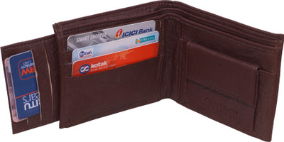 

SAMTROH Boys Brown Genuine Leather Money Clip(5 Card Slots)