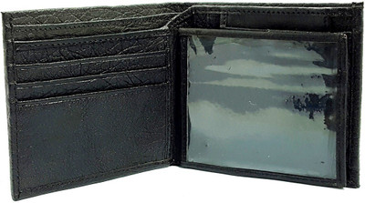 

AZOON WORLD Men Black Genuine Leather Wallet(10 Card Slots)